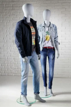 Schaufensterpuppe Mann Solid Grey, 39 Cm Breit