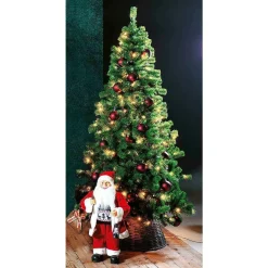 Schmaler, Künstlicher Weihnachtsbaum Mit LED 210 Cm