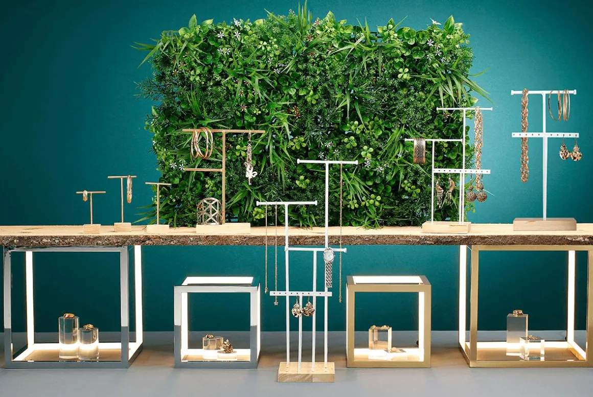 Schmuckständer, T-Ständer 4tlg., 50 Cm Hoch