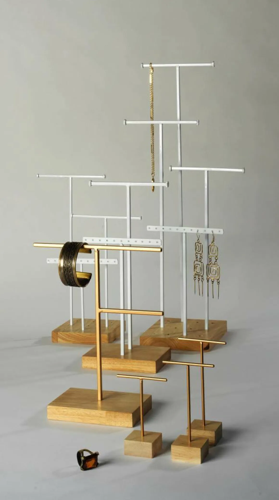 Schmuckständer, T-Ständer 3tlg., 28 Cm Hoch