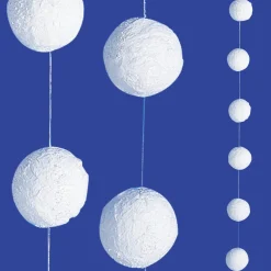 Schneeball-Kette, 270 Cm Lang, 6 Cm Ø