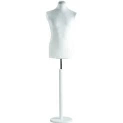 Schneiderpuppe Männlich, Büste 78 Cm, Weiß-weiß