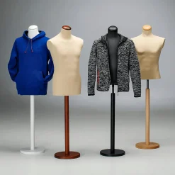 Schneiderpuppe Männlich, Büste 78 Cm, Schwarz/schwarz