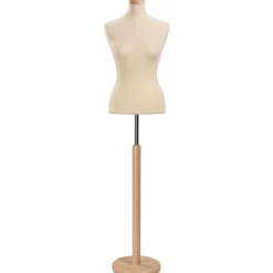 Schneiderpuppe Weiblich, Büste 63 Cm, Ecru/eiche Hell