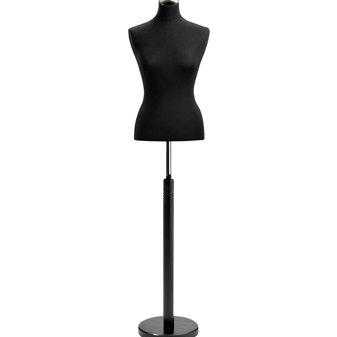 Schneiderpuppe Weiblich, Büste 63 Cm, Schwarz/schwarz