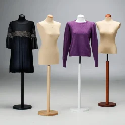 Schneiderpuppe Weiblich, Büste 72 Cm, Ecru/eiche Hell