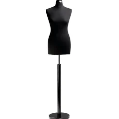 Schneiderpuppe Weiblich, Büste 72 Cm, Schwarz/schwarz