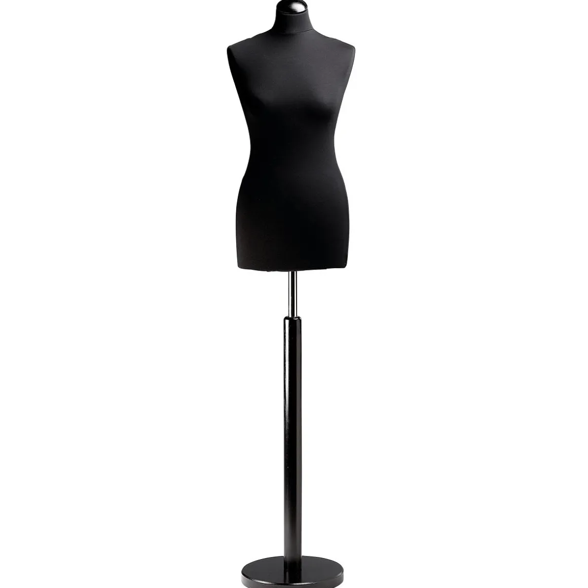 Schneiderpuppe Weiblich, Büste 72 Cm, Schwarz/schwarz