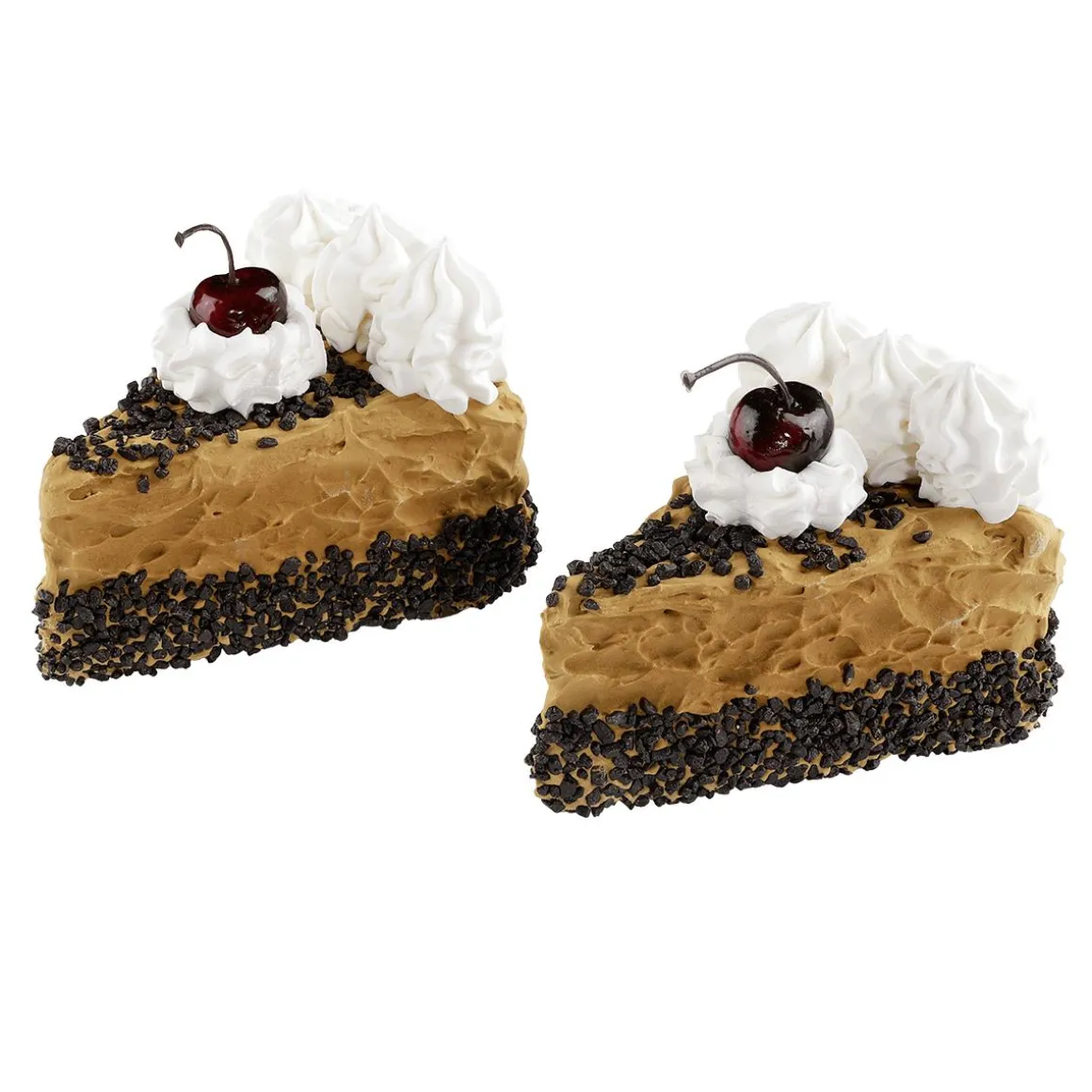 Schokotorten Lebensmittel-Attrappe, Pack à 2 Stück