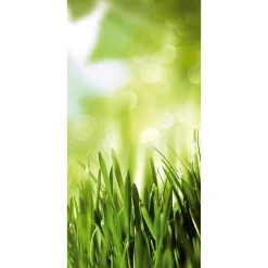 Schwer Entflammbarer Stoffbanner "Frühlingsgras" Aus Fahnenstoff 100 X 200 Cm