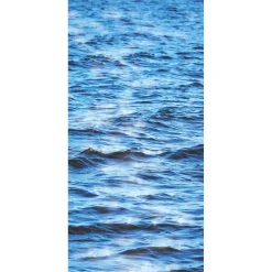 Schwer Entflammbarer Stoffbanner "Wasser" Aus Fahnenstoff 100 X 200 Cm