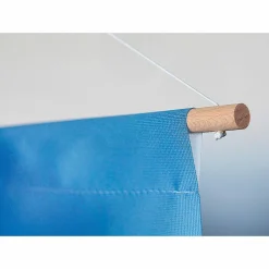 Schwer Entflammbarer Stoffbanner "Verschneiter Tannenwald" Aus Fahnenstoff 100 X 200 Cm