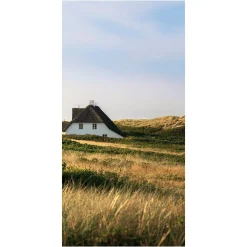 Schwer Entflammbarer Stoffbanner "norddeutsche Landschaft" Aus Fahnenstoff 100 X 200 Cm