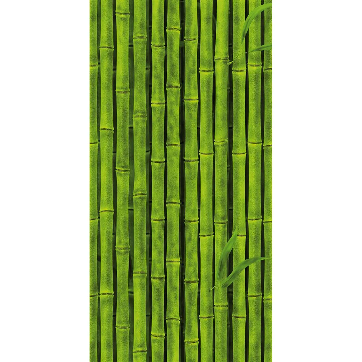 Schwer Entflammbarer Stoffbanner „grüne Bambusstangen“ Aus Fahnenstoff 100 X 200 Cm