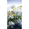 Schwer Entflammbarer Stoffbanner Wiesenblumen 100 X 200 Cm