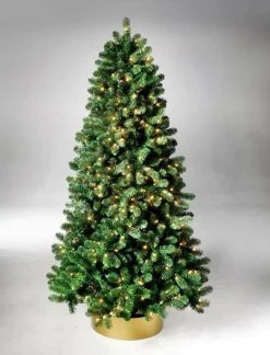 Schwer Entflammbarer Weihnachtsbaum Mit LED 210 Cm