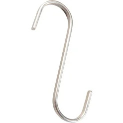 S-Haken, 12 Cm Lang, Silber Matt Kleiderbügel