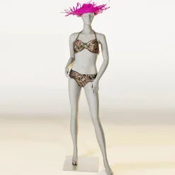 Sport-Schaufensterpuppe Dame Athletin – Linkes Bein Ausgestellt & Beide Arme Angewinkelt