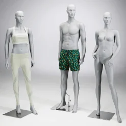 Sport-Schaufensterpuppe Dame Athletin – Linkes Bein Ausgestellt & Beide Arme Angewinkelt