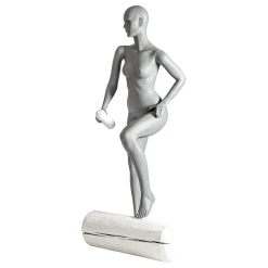 Sport-Schaufensterpuppe Dame Radfahrer, Wanderer – Linkes Bein Angehoben & Linker Arme Angewinkelt