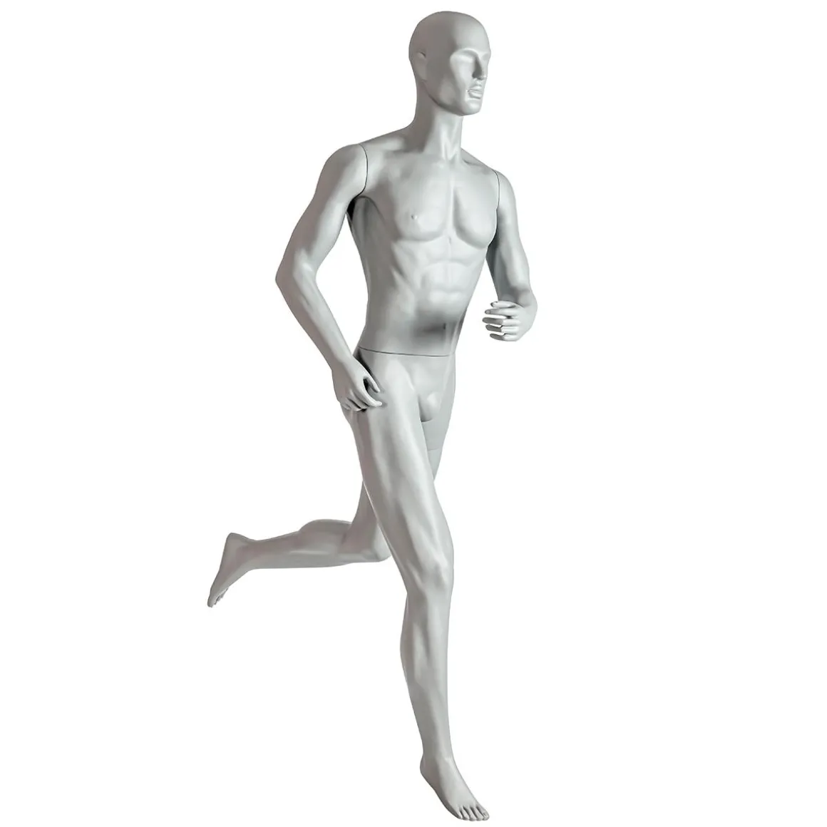 Sport-Schaufensterpuppe Mann Läufer – Linkes Bein Erhoben