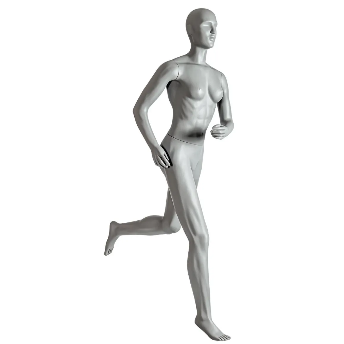Sport-Schaufensterpuppe Weiblich Läuferin – Linkes Bein Erhoben