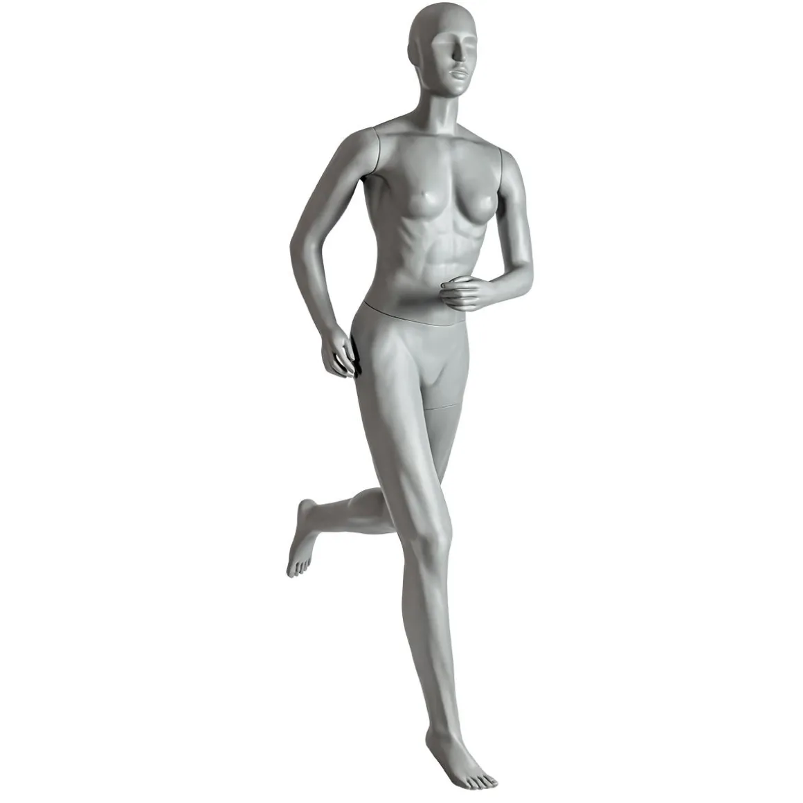 Sport-Schaufensterpuppe Weiblich Läuferin – Linkes Bein Erhoben