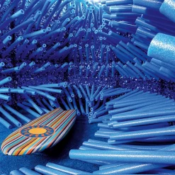 Stanzoptikfolie Metallic 90 Cm Breit, Blau