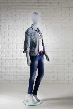 Stehende Damen Schaufensterpuppe Solid Grey