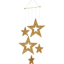 Sternenhänger Mobile Gold, 100 Cm Lang