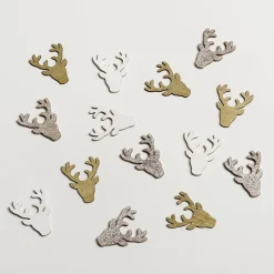 Streuware Hirsch Aus Holz 72 Stück 4 Cm