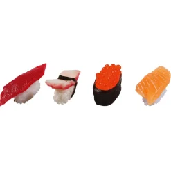 Sushi-Set Lebensmittel-Attrappe, Set 4 Stück