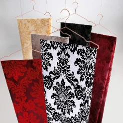 Taft Mit Samtflock 145 Cm Breit, Rot