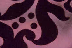 Taft Mit Samtflock 145 Cm Breit, Bordeaux