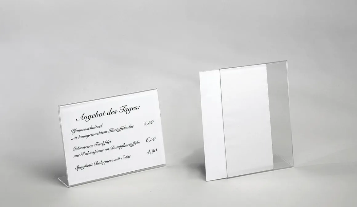 Tischaufsteller, DIN A6, Quer