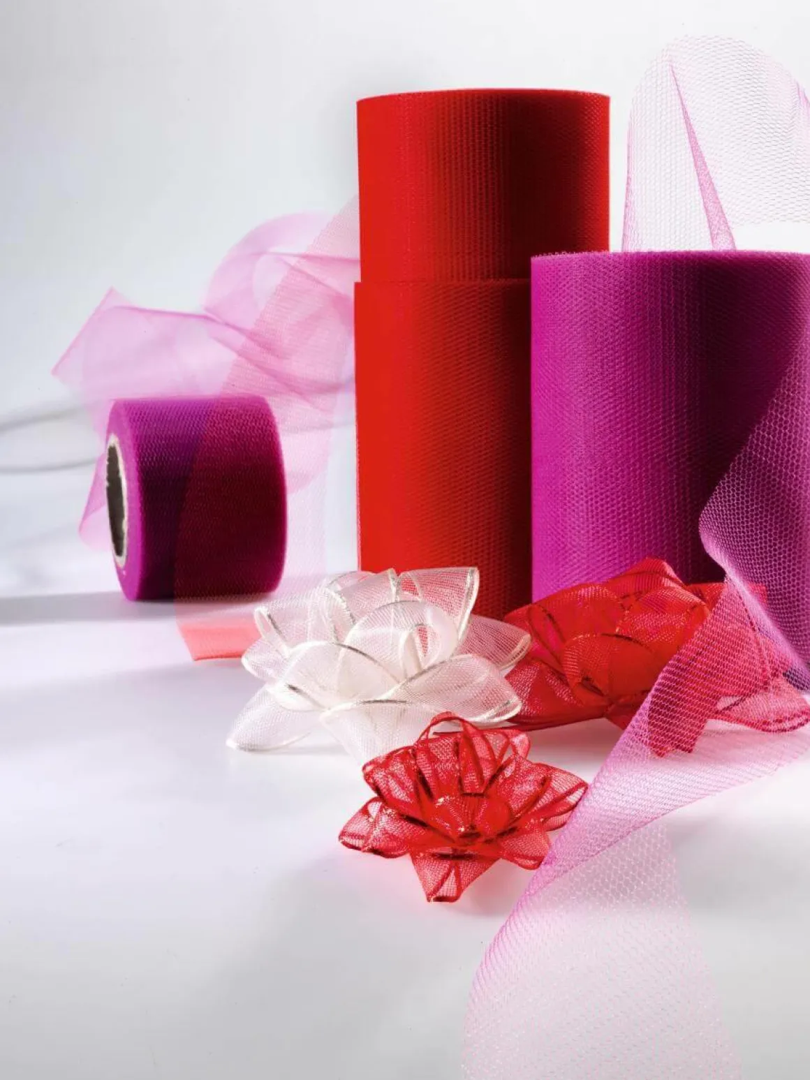 Tüllband, 50 Mm, 25 M, Rot