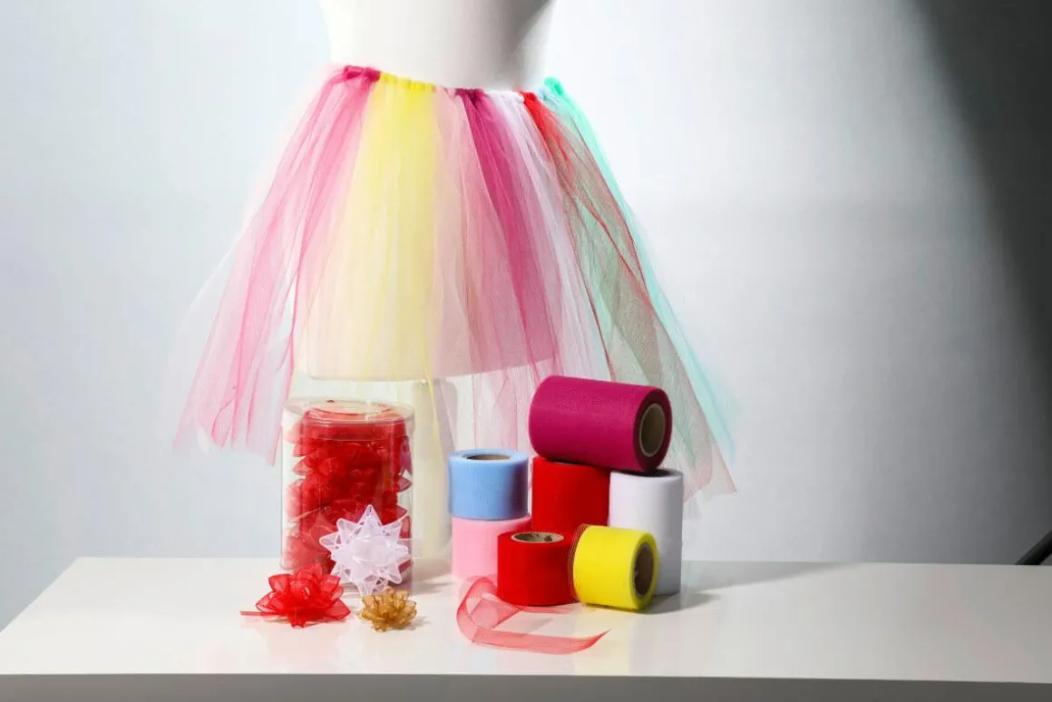 Tüllband, 50 Mm, 25 M, Rot