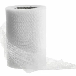 Tüllband, 100 Mm, 25 M, Weiß