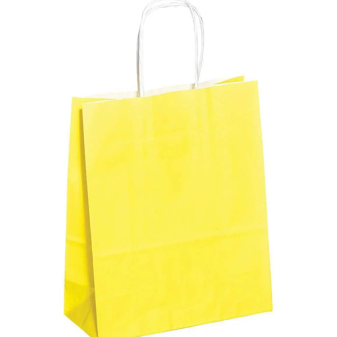 Tragetasche "Uni", 24 X 18 Cm, Gelb 50 Stück