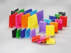 Tragetasche "Uni", 24 X 18 Cm, Orange 50 Stück