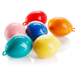 Umweltfreundliche Dekoeier-Set Ostern Bunt, Pack à 6 Stück