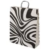 Umweltfreundliche Geschenk-Trage-Taschen In Zebra-Muster 50 Stück 12 X 26 X 34 Cm