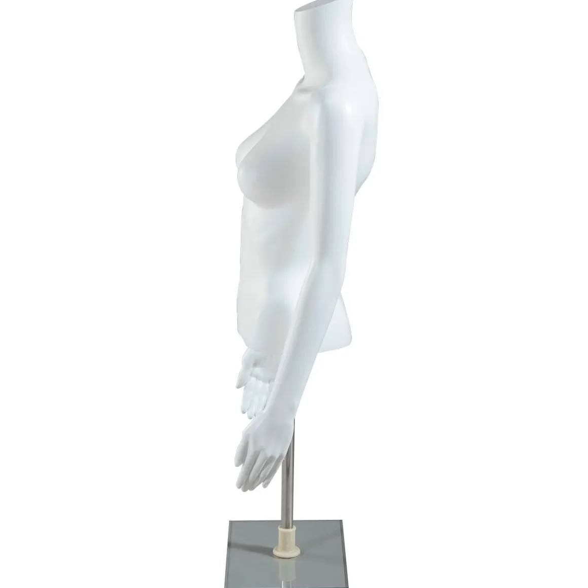 Umweltfreundlicher PE Damen-Torso, Weiß