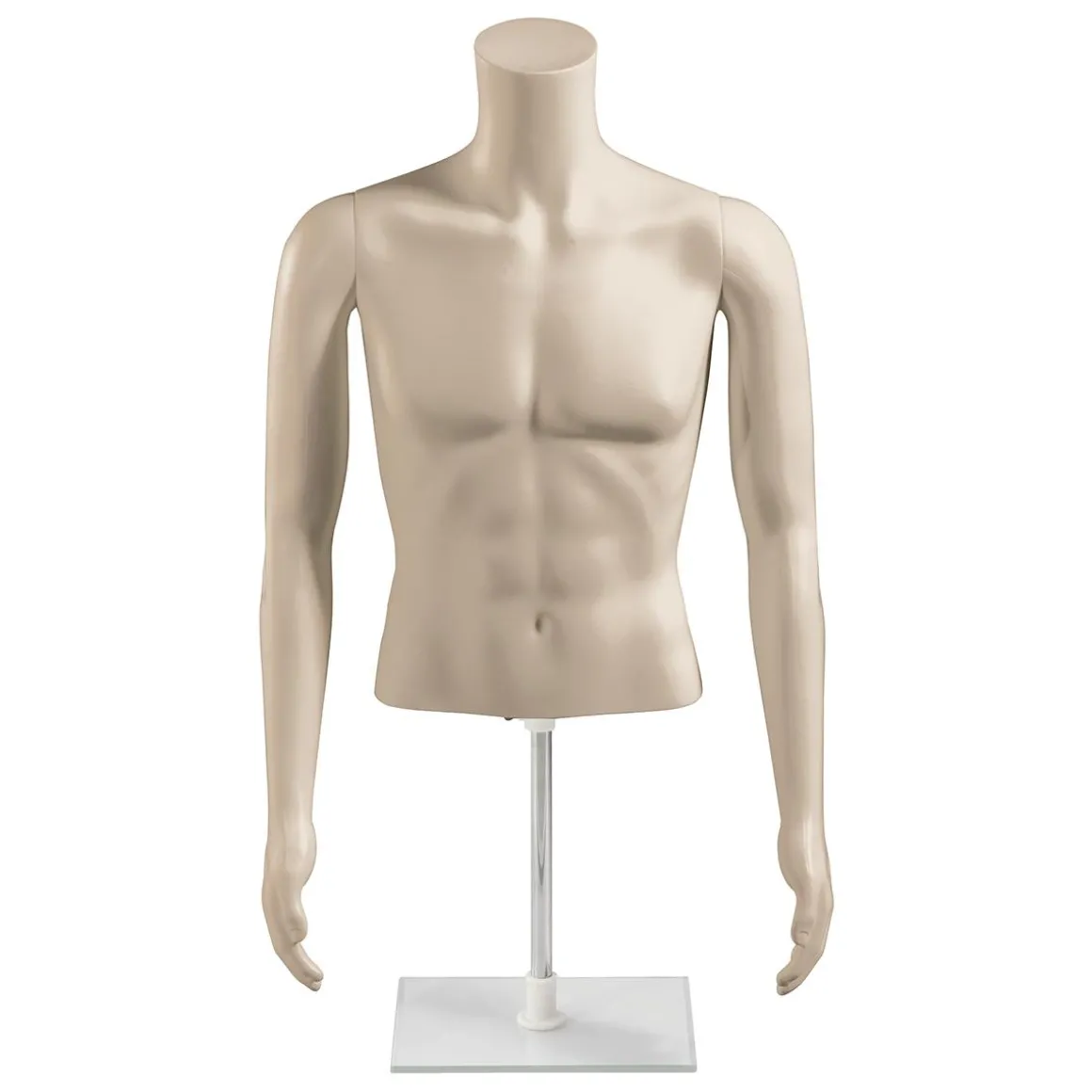 Umweltfreundlicher PE Herren-Torso, Hautfarben