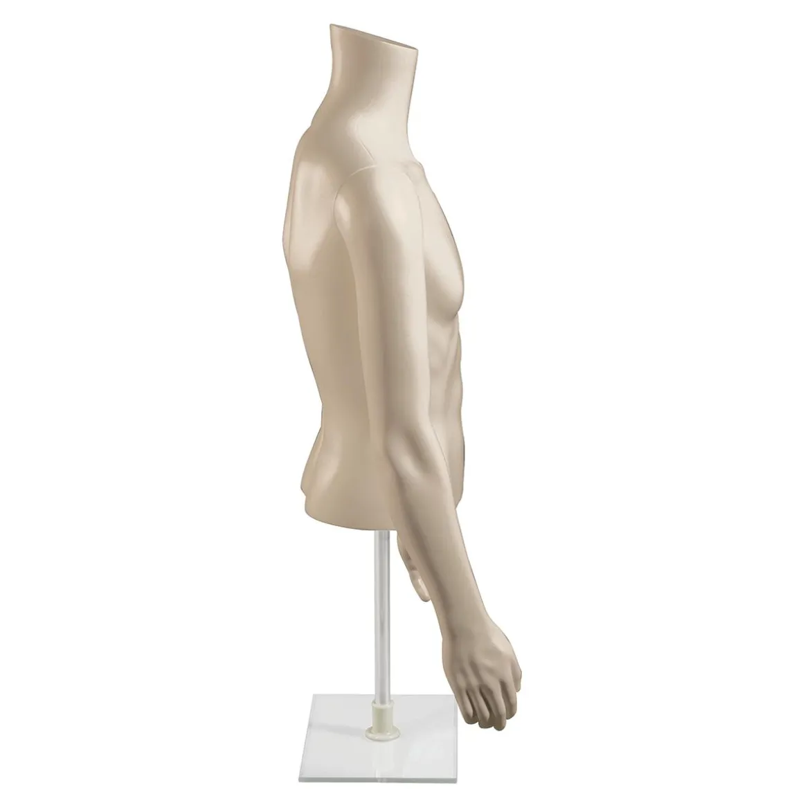 Umweltfreundlicher PE Herren-Torso, Hautfarben