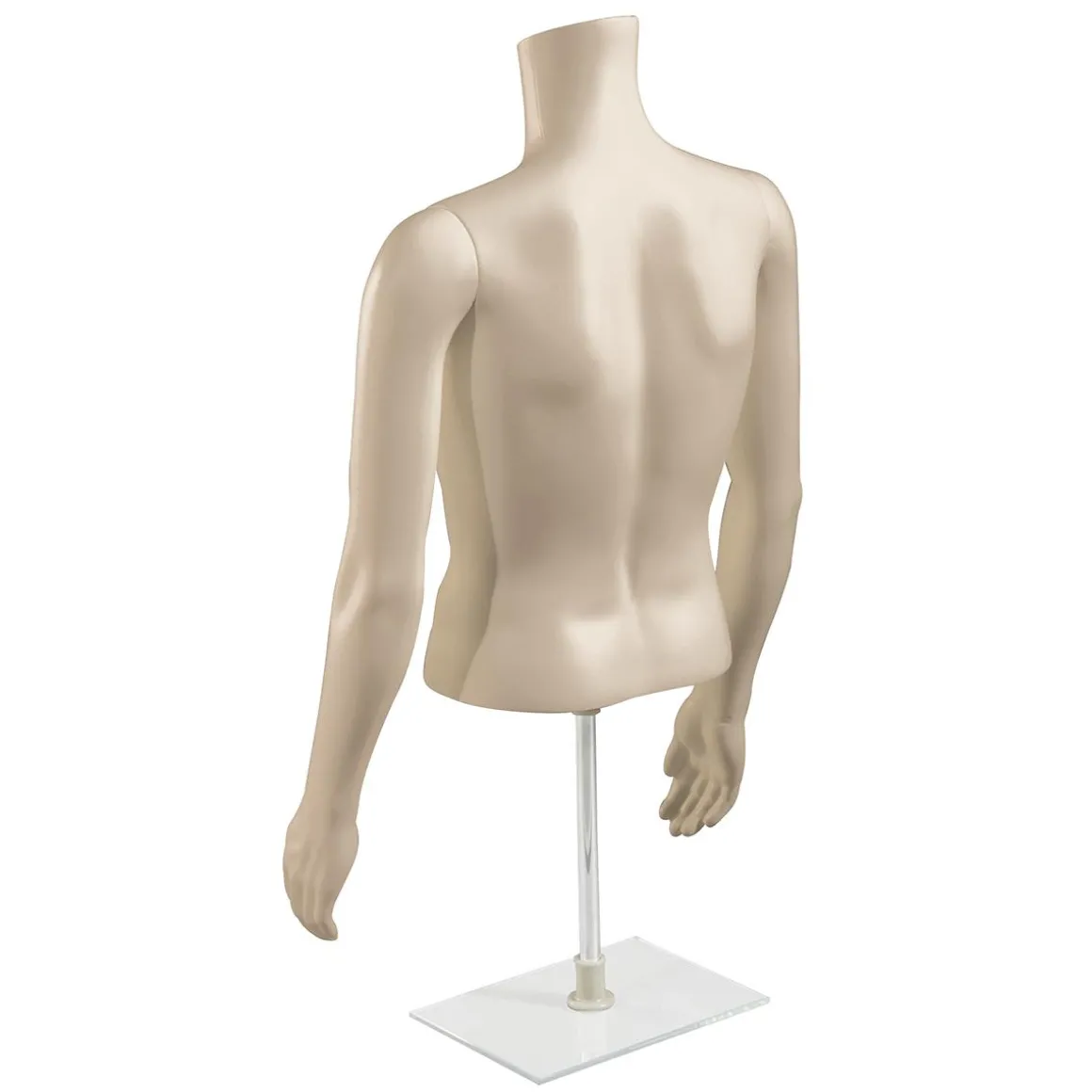 Umweltfreundlicher PE Herren-Torso, Hautfarben