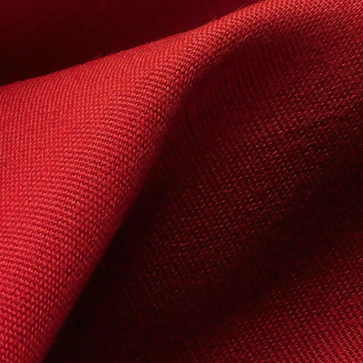 Viskosestoff Rips Rot, 120 Cm Breit