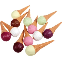 Waffeleis Bunt Gemischt Lebensmittel-Attrappe, 12 Stück