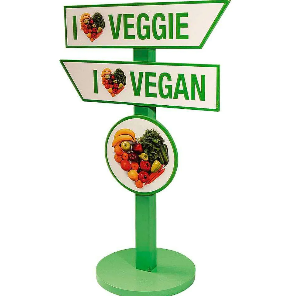 Wegweiser "Veggie & Vegan" 80 Cm Hoch