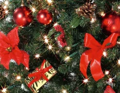 Weihnachtsbaum Geschmückt Mit LED, 180 Cm